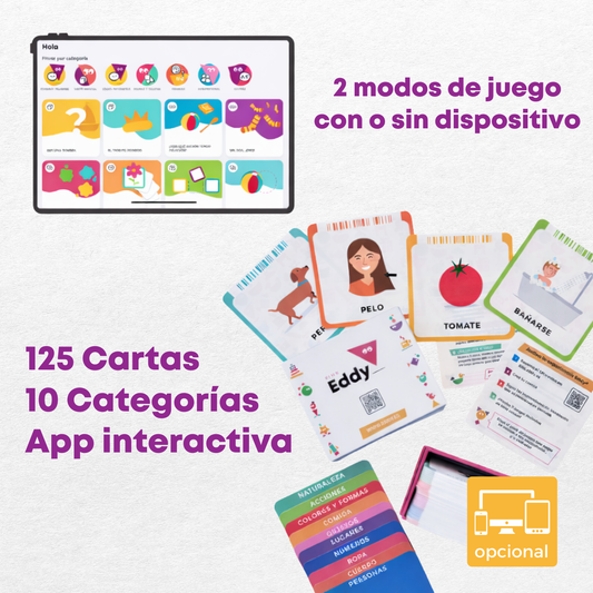 Pink Eddy - Juego de cartas educativo